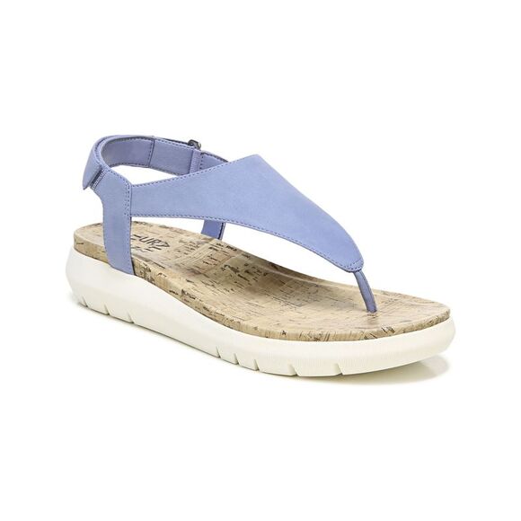 NATURALIZER Womens Purple Non-Slip Meghan Round Toe Wedge Thong Sandals 7 M - Picture 1 of 4